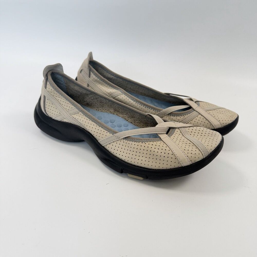 Clark’s Privo Berry Loafer Flats Ballet Leather Women’s Beige Size 8 - Picture 2 of 10